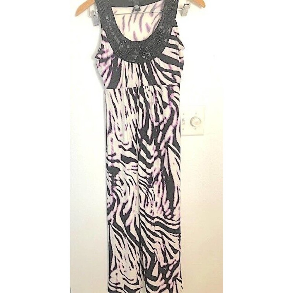 Alfani Dress Women's P/P Sequin Embellished Sleeveless White Black Pink Floral